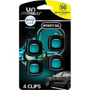 Unstopables Car Odor-Fighting Car Freshener Vent Clip Fresh Scent, .07 oz.
